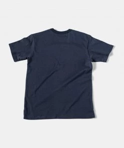 Non Stock MFG. CO. June 2022 Vintage Roosevelt Track Print Short Sleeve T-Shirt - Navy