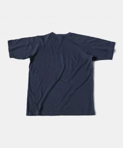 Non Stock MFG. CO. June 2022 Vintage Elmwood Elementary Print Raglan Sleeve T-Shirt - Navy