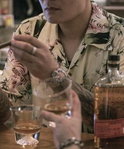 Non Stock MFG. CO. Ukiyo-e Tiger & Bamboo Pattern Aloha Shirt - Light Green NEW ARRIVALS