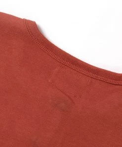 Bronson MFG. CO. Vintage Short Sleeve Henley T-Shirt - Red Back In Stock 24 Bronson MFG. CO. Vintage Short Sleeve Henley T-Shirt - Red Back In Stock