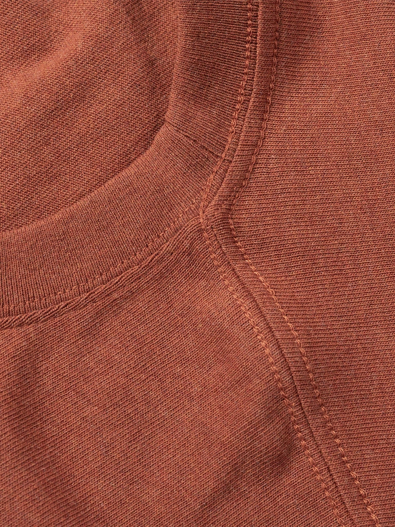 Non Stock MFG. CO. 9 Oz Cotton Tubular T-Shirt - Orange Red 9 Non Stock MFG. CO. 9 Oz Cotton Tubular T-Shirt - Orange Red