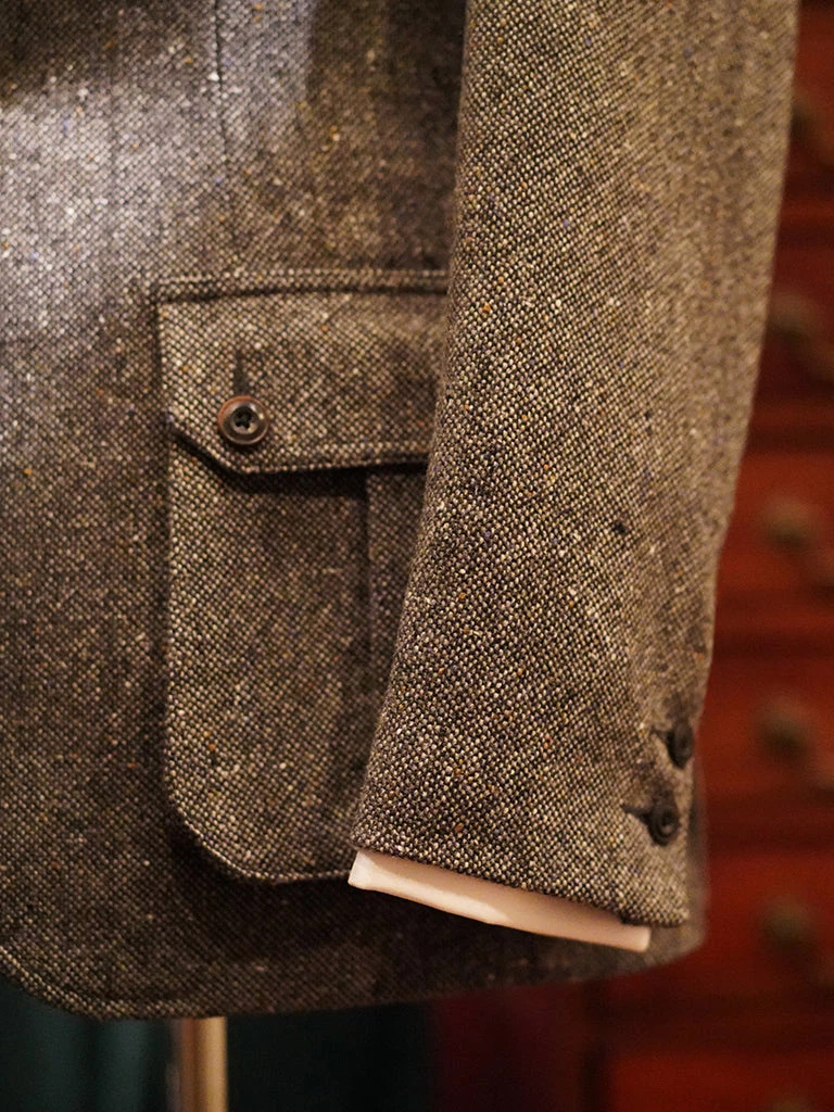 Annual Ring Coloured Speckle Tweed Safari Jacket TOPS 12 Annual Ring Coloured Speckle Tweed Safari Jacket TOPS