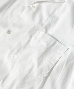 Bronson MFG. CO. Classic Panama Open Collar Shirt - Ivory White