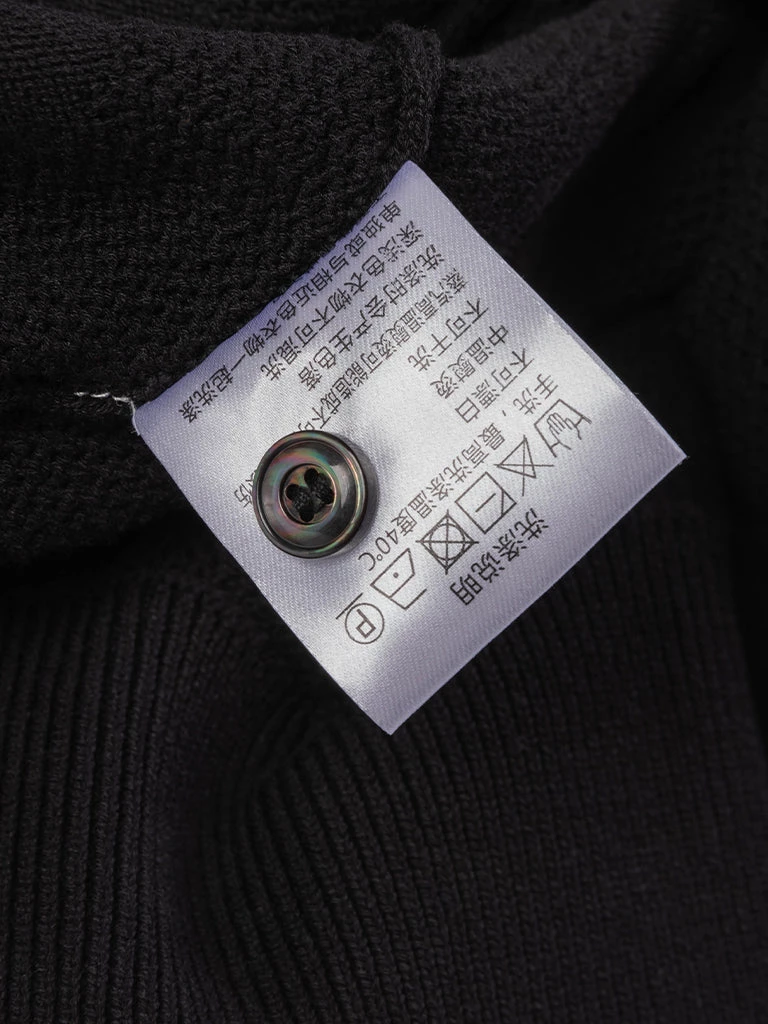 Annual Ring Retro Knitted Jacquard Polo Shirt - Black May 2022 14 Annual Ring Retro Knitted Jacquard Polo Shirt - Black May 2022