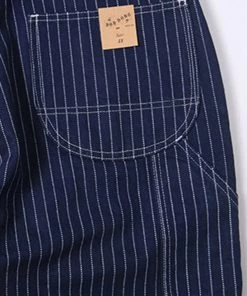 Bob Dong Vintage Wabash Three-IN-One Pocket Denim High Back Bib Overalls