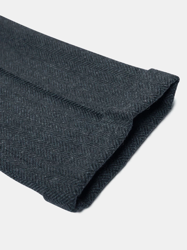 Annual Ring 1930s American Style Herringbone Navy Tweed Trousers 13 Annual Ring 1930s American Style Herringbone Navy Tweed Trousers