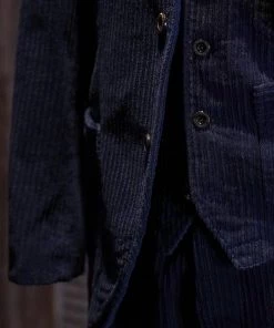 Annual Ring BEST SELLERS 1920s French Indigo Corduroy Suit Jacket