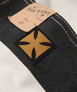 Bob Dong Wide Stripe Prisoner Style Motorcycle High Back Vintage Bib Overalls BOTTOMS