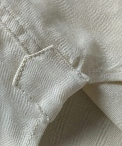 Annual Ring White Cotton-Linen Button-Down Shirt BEST SELLERS