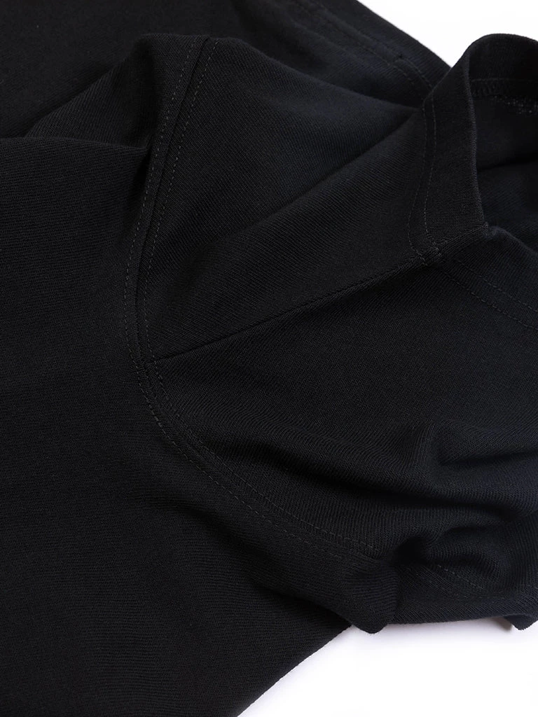 Non Stock MFG. CO. TOPS 9 Oz Cotton Tubular T-Shirt - Black 11 Non Stock MFG. CO. TOPS 9 Oz Cotton Tubular T-Shirt - Black