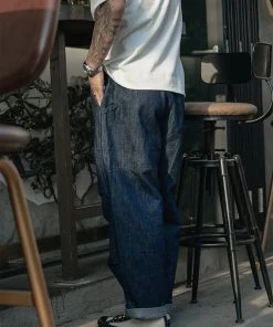 Non Stock MFG. CO. May 2022 Loose Climbers' Pants - Denim Blue