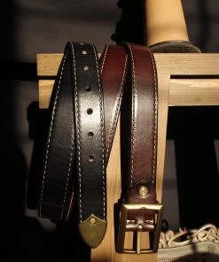 Old Selling Leather Vintage Style Leather Reversible Belt ACCESSORIES