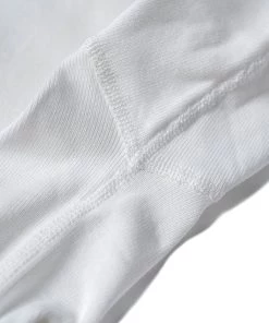 Bronson MFG. CO. June 2022 14 Oz Side Closing Henley T-Shirt - White