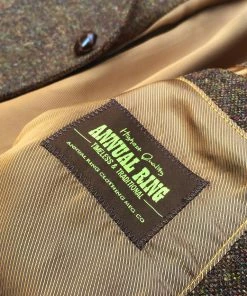 Annual Ring Half Norfolk Tweed Jacket - Brown