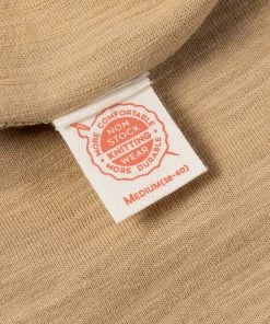 Non Stock MFG. CO. Heavyweight US Cotton Gusset Tubular T-Shirt - Sand 23 Non Stock MFG. CO. Heavyweight US Cotton Gusset Tubular T-Shirt - Sand