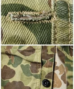 Bronson MFG. CO. TOPS WWII USMC Type P-44 HBT Duck Hunter Camo Jacket 22 Bronson MFG. CO. TOPS WWII USMC Type P-44 HBT Duck Hunter Camo Jacket