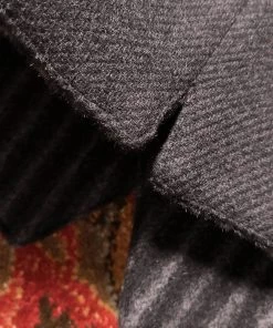 Annual Ring Black & White Striped Tweed Vest TOPS