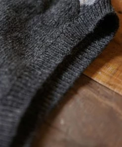 Annual Ring Shetland Wool Argyle Sweater Vest TOPS