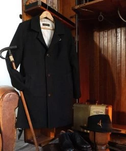 Remains Clothing Wool-Twill Tweed Coat