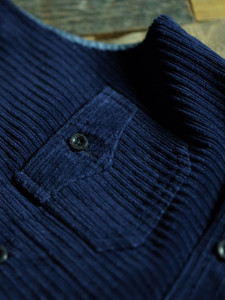 Annual Ring 1920s Indigo Corduroy Work Vest 11 Annual Ring 1920s Indigo Corduroy Work Vest