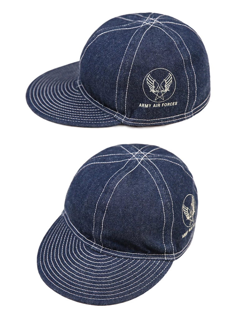 Bronson MFG. CO. USAAF WWII Type A-3 Cap - Indigo ACCESSORIES 2 Bronson MFG. CO. USAAF WWII Type A-3 Cap - Indigo ACCESSORIES