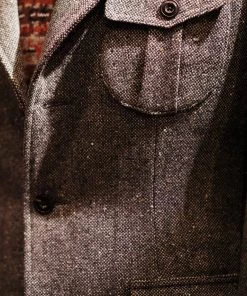 Annual Ring Coloured Speckle Tweed Safari Jacket TOPS 29 Annual Ring Coloured Speckle Tweed Safari Jacket TOPS