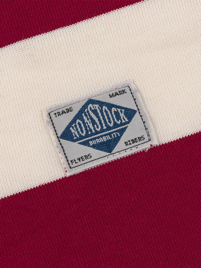 Non Stock MFG. CO. Heavyweight Cotton Wide Striped T-Shirt - Red NEW ARRIVALS 11 Non Stock MFG. CO. Heavyweight Cotton Wide Striped T-Shirt - Red NEW ARRIVALS