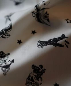 Annual Ring Vintage Tattoo Pattern Aloha Shirt TOPS