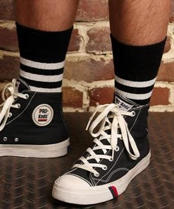 Non Stock MFG. CO. BEST SELLERS Retro Prisoner Style Stripe Cotton Socks