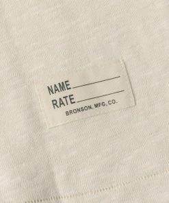 Bronson MFG. CO. 1940s USN Slub Cotton Training T-Shirt TOPS 27 Bronson MFG. CO. 1940s USN Slub Cotton Training T-Shirt TOPS