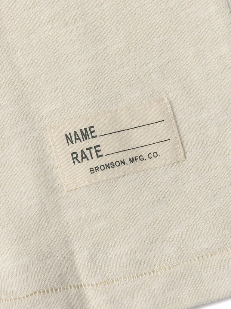 Bronson MFG. CO. 1940s USN Slub Cotton Training T-Shirt TOPS 13 Bronson MFG. CO. 1940s USN Slub Cotton Training T-Shirt TOPS