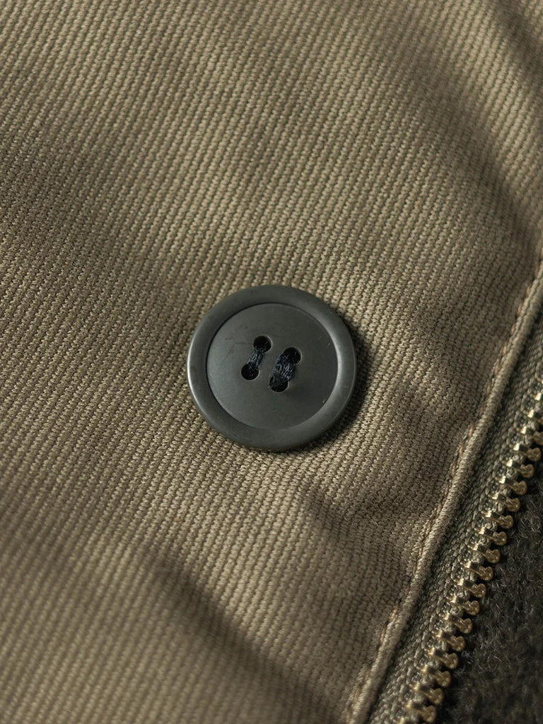 Bronson MFG. CO. TOPS 1940s USN Type N-1 Deck Jacket - Khaki Stencil 15 Bronson MFG. CO. TOPS 1940s USN Type N-1 Deck Jacket - Khaki Stencil