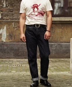 Annual Ring WWI US Tank Corps Black Toms Print Crewneck T-Shirt