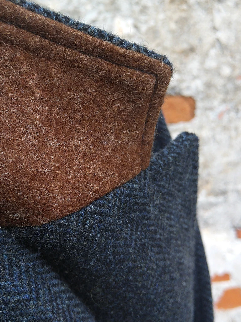 Annual Ring TOPS Blue-Grey Herringbone Tweed Suit Jacket 10 Annual Ring TOPS Blue-Grey Herringbone Tweed Suit Jacket