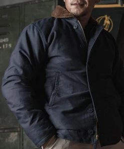 Bronson MFG. CO. TOPS 1943 US Navy 1st N-1 Woolen Deck Jacket - Navy Stencil 25 Bronson MFG. CO. TOPS 1943 US Navy 1st N-1 Woolen Deck Jacket - Navy Stencil