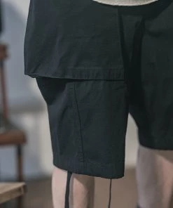 Non Stock MFG. CO. 8.5 Oz Cotton Ripstop Cargo Shorts - Black