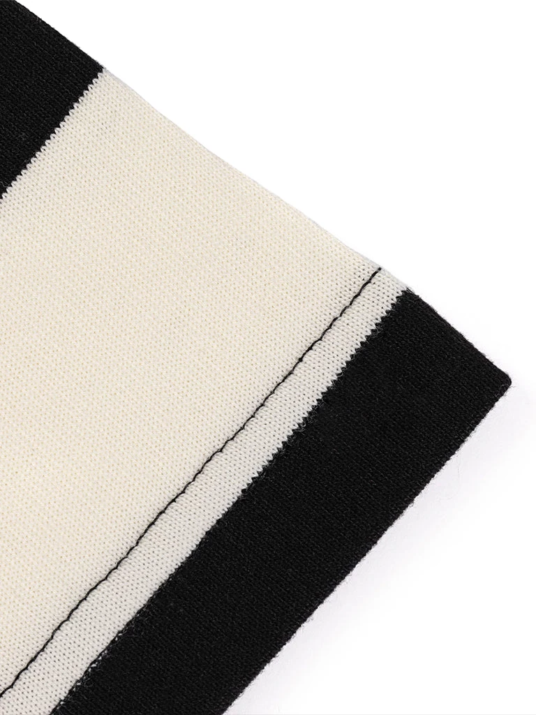 Non Stock MFG. CO. Heavyweight Cotton Wide Striped T-Shirt - Black 11 Non Stock MFG. CO. Heavyweight Cotton Wide Striped T-Shirt - Black