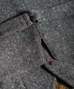 Annual Ring Coloured Speckle Tweed Safari Vest