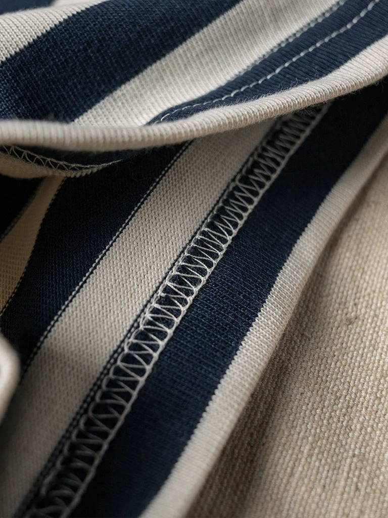 Bronson MFG. CO. French Sailor Boat Neck Breton Stripe T-Shirt - Navy/White BEST SELLERS 11 Bronson MFG. CO. French Sailor Boat Neck Breton Stripe T-Shirt - Navy/White BEST SELLERS