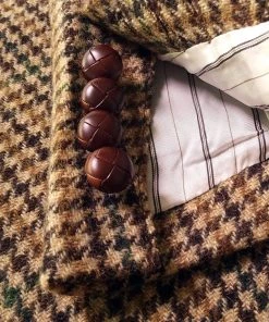 Annual Ring 1950s Three-Button Houndstooth Tweed Tailored Jacket TOPS