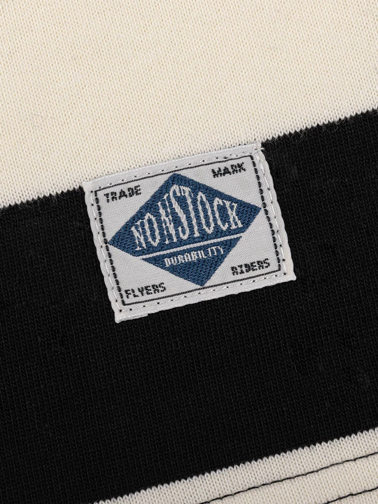 Non Stock MFG. CO. Heavyweight Cotton Wide Striped T-Shirt - Black 13 Non Stock MFG. CO. Heavyweight Cotton Wide Striped T-Shirt - Black