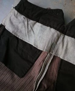 Annual Ring BEST SELLERS French Salt & Pepper Striped Chambray Work Trousers