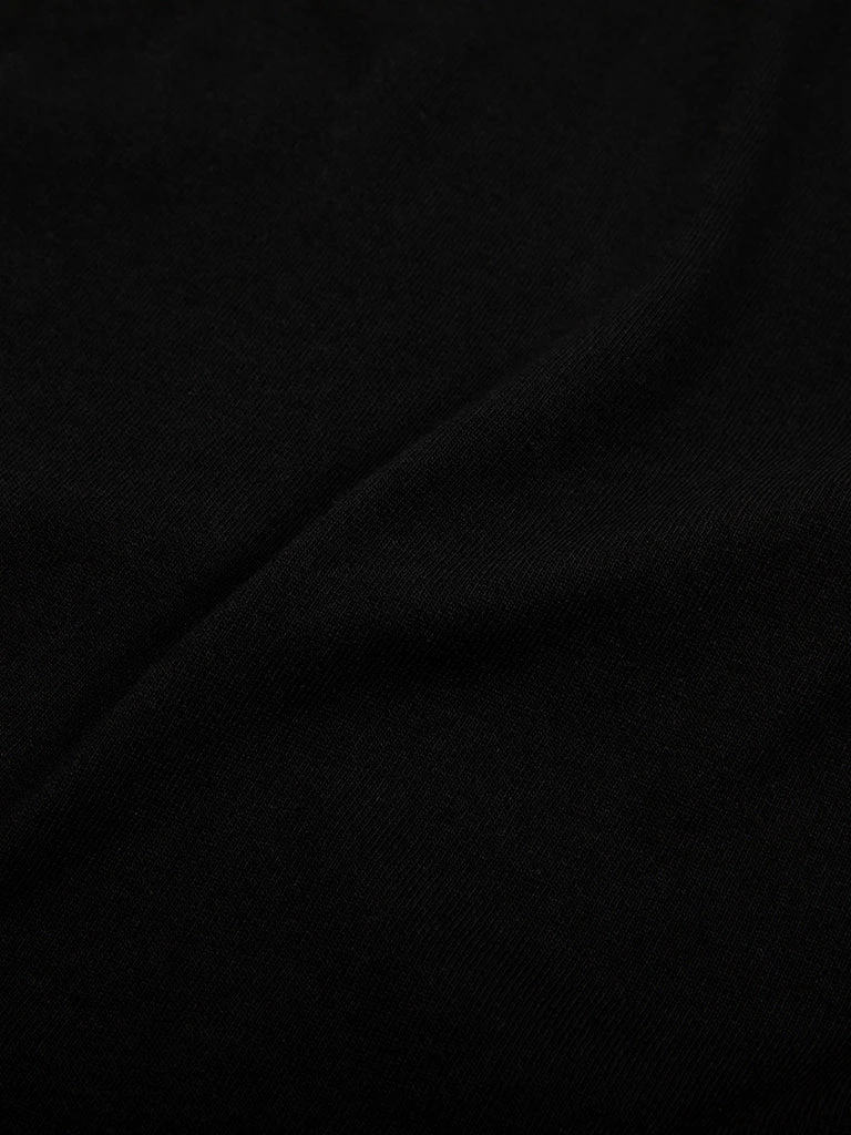 Non Stock MFG. CO. TOPS 9 Oz Cotton Tubular T-Shirt - Black 3 Non Stock MFG. CO. TOPS 9 Oz Cotton Tubular T-Shirt - Black
