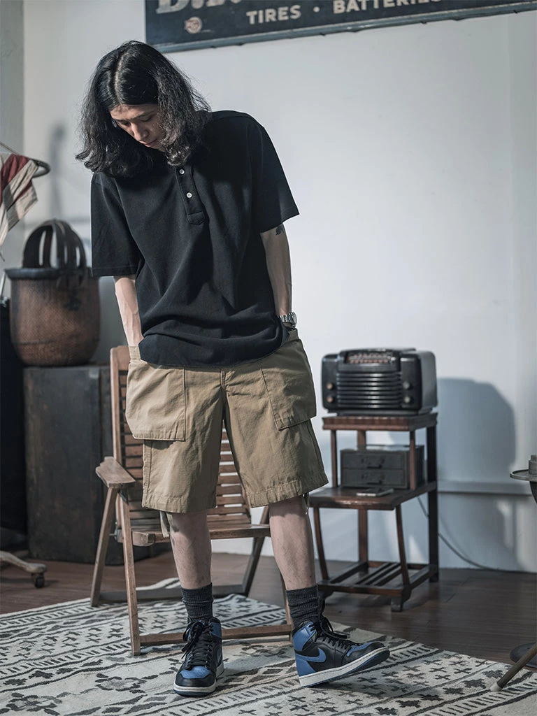 Non Stock MFG. CO. 8.5 Oz Cotton Ripstop Cargo Shorts - Khaki May 2022 5 Non Stock MFG. CO. 8.5 Oz Cotton Ripstop Cargo Shorts - Khaki May 2022