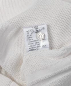 Annual Ring Retro Knitted Jacquard Polo Shirt - White BEST SELLERS