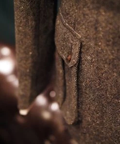 Annual Ring Coloured Speckle Tweed Safari Jacket TOPS 32 Annual Ring Coloured Speckle Tweed Safari Jacket TOPS