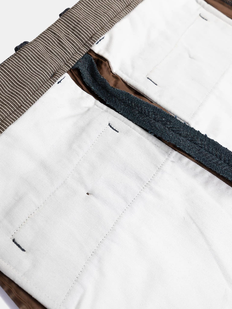 Annual Ring 1930s American Style Herringbone Navy Tweed Trousers 15 Annual Ring 1930s American Style Herringbone Navy Tweed Trousers