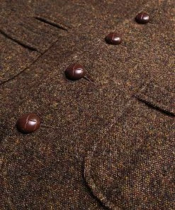 Annual Ring TOPS Brown Tweed Hunting Vest