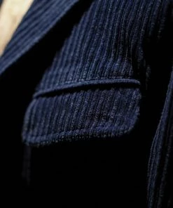 Annual Ring BEST SELLERS 1920s French Indigo Corduroy Suit Jacket