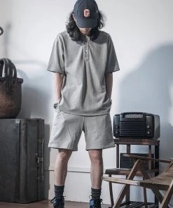 Non Stock MFG. CO. 15 Oz French Terry Sweat Shorts - Gray